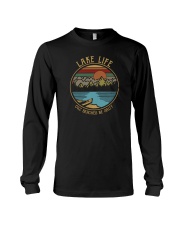 VINTAGE LAKE LIFE CUZ BEACHES BE SALTY Long Sleeve Tee tile