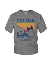 CAT DAD THE LEGEND Youth T-Shirt tile