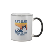 CAT DAD THE LEGEND Color Changing Mug tile