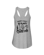 SORRY I CAN'T MY PLANTS NEED ME Ladies Flowy Tank tile