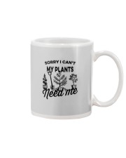 SORRY I CAN'T MY PLANTS NEED ME Mug tile