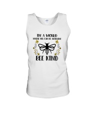 IN A WORLD WHERE YOU CAN BE ANYTHING BEE KIND Unisex Tank thumbnail