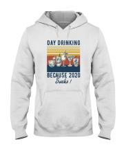 DAY DRINKING 2020 SUCKS Hooded Sweatshirt tile