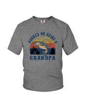 HOOKED ON BEING A GRANDPA Youth T-Shirt tile