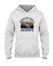 HOOKED ON BEING A GRANDPA Hooded Sweatshirt tile