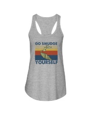 GO SMUDGE YOURSELF VINTAGE Ladies Flowy Tank tile