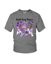 KINDA BUSY BEING A CAT MOM Youth T-Shirt tile