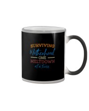 SURVIVING MOTHERHOOD ONE MELTDOWN AT A TIME Color Changing Mug thumbnail
