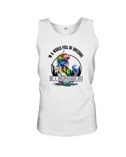 BE A UNICORNASAURUS REX Unisex Tank tile
