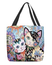 CAT ART All-over Tote front