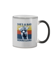 SHE'S A BAD MOMMA LLAMA Color Changing Mug tile