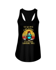 SEWING IS A 2020 SURVIVAL SKILL Ladies Flowy Tank thumbnail