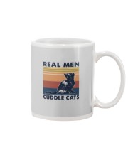 REAL MEN CUDDLE CATS Mug tile