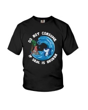 DO NOT CONSUME IF SEAL IS BROKEN Youth T-Shirt tile