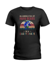 BE A DADDY SHARK Ladies T-Shirt tile