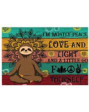 I'M MOSTLY PEACE LOVE AND LIGHT 24x16 Poster front