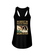 BEST BOSTON TERRIER MOM EVER Ladies Flowy Tank thumbnail