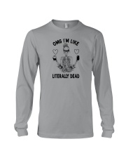 OMG I'M LIKE LITERALLY DEAD SKULL Long Sleeve Tee tile