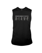 SCHRÖDINGER'S CAT IS ALIVE a Sleeveless Tee tile