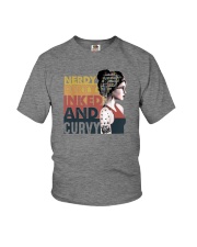NERDY DIRTY INKED AND CURVY Youth T-Shirt tile