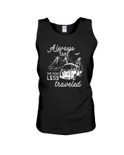 ALWAYS TAKE THE ROAD LESS TRAVELED Unisex Tank thumbnail