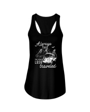 ALWAYS TAKE THE ROAD LESS TRAVELED Ladies Flowy Tank thumbnail