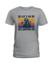 LET'S GO CAMPING BEAR BEER Ladies T-Shirt tile