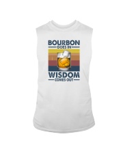 BOURBON GOES IN WISDOM COMES OUT Sleeveless Tee thumbnail