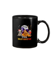 HAPPY HALLOTHANKSMAS CATS Mug tile