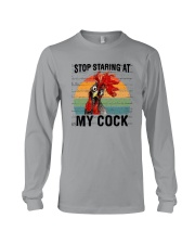 STOP STARING AT MY COCK Long Sleeve Tee tile