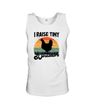 I RAISE TINY DINOSAURS Unisex Tank tile