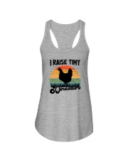I RAISE TINY DINOSAURS Ladies Flowy Tank tile