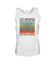 THE UNIVERSE IS MADE OF PROTONS NEUTRONS Unisex Tank tile