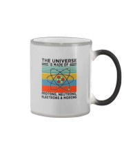 THE UNIVERSE IS MADE OF PROTONS NEUTRONS Color Changing Mug tile