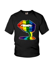 LGBT RAINBOW LIP PRIDE Youth T-Shirt thumbnail