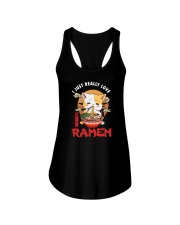 I JUST REALLY LOVE RAMEN CAT Ladies Flowy Tank tile