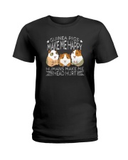 GUINEA PIGS MAKE ME HAPPY Ladies T-Shirt tile