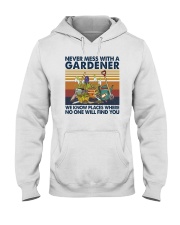 NEVER MESS WITH A GARDENER Hooded Sweatshirt thumbnail