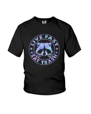 LIVE FAST EAT TRASH Youth T-Shirt tile