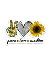 PEACE LOVE SUNSHINE Sticker - Single (Vertical) front