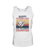 HAPPY FATHER'S DAY FROM YOUR SWIMMING CHAMPION Unisex Tank thumbnail