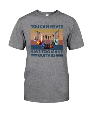 YOU CAN NEVER HAVE TOO MANY GUITARS Classic T-Shirt front