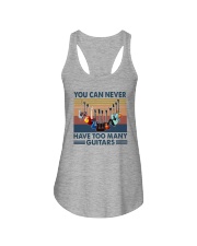 YOU CAN NEVER HAVE TOO MANY GUITARS Ladies Flowy Tank tile