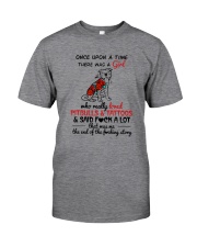 A GIRL LOVED PITBULLS AND TATTOOS Classic T-Shirt front