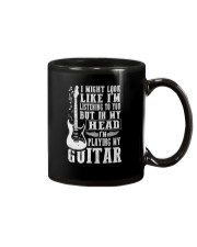 IN MY HEAD I'M PLAYING MY GUITAR Mug tile