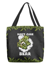 DON'T CARE BEAR All-over Tote front