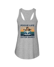 POGUE LIFE OUTER BANKS DACHSHUNDS Ladies Flowy Tank tile