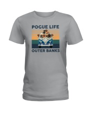 POGUE LIFE OUTER BANKS DACHSHUNDS Ladies T-Shirt tile