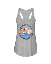 AND INTO THE OCEAN I GO FIND MY SOUL Ladies Flowy Tank tile