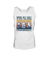 DOING MY PART TO KEEP THE BEARD FASHIONABLE Unisex Tank tile